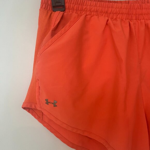 Under Armour - Womens Fly By Shorts Size L Large Orange - Picture 4 of 6